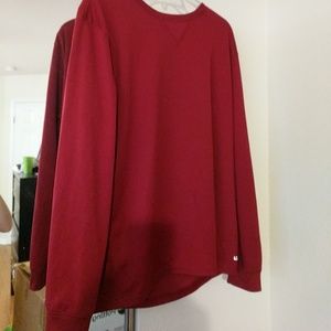 Dark red men's workout shirt